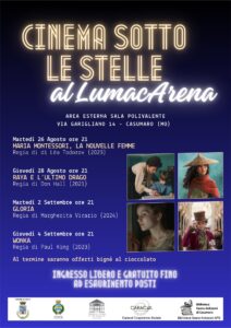Cinema sotto le stelle 2025 Caracol Casumaro